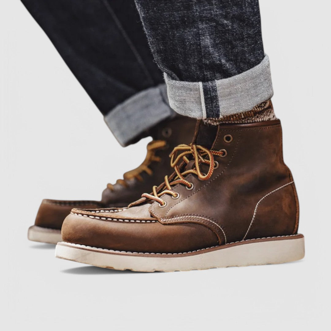 Modarista | Men's Versatile Durable Cow Leather High Top Boots